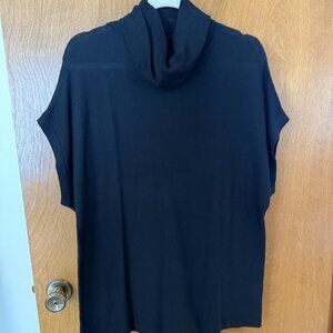 GAP Women's Black Short Sleeve Cowl Neck Lightweight Sweater Size Small NEW